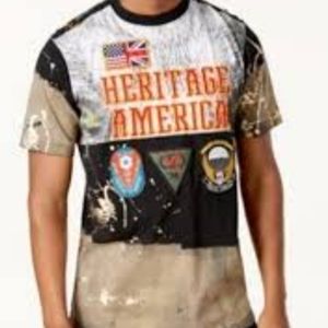 Heritage America graphic applique tee size xl